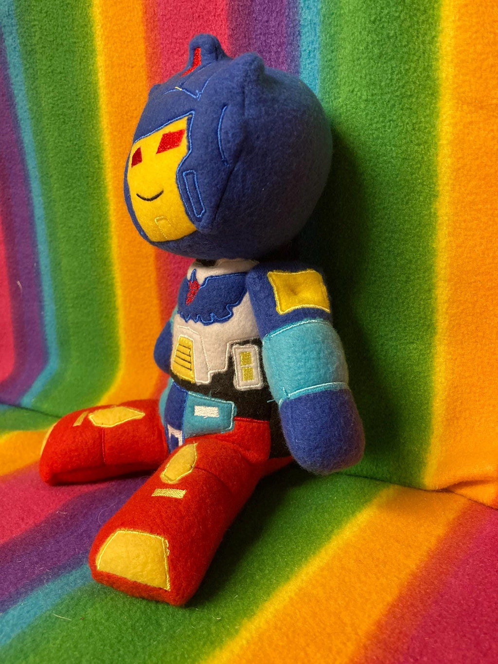 TF G1 Lost Light MTMTE Plush Plushie BittyBot Thunderclash Toy from Mythfits