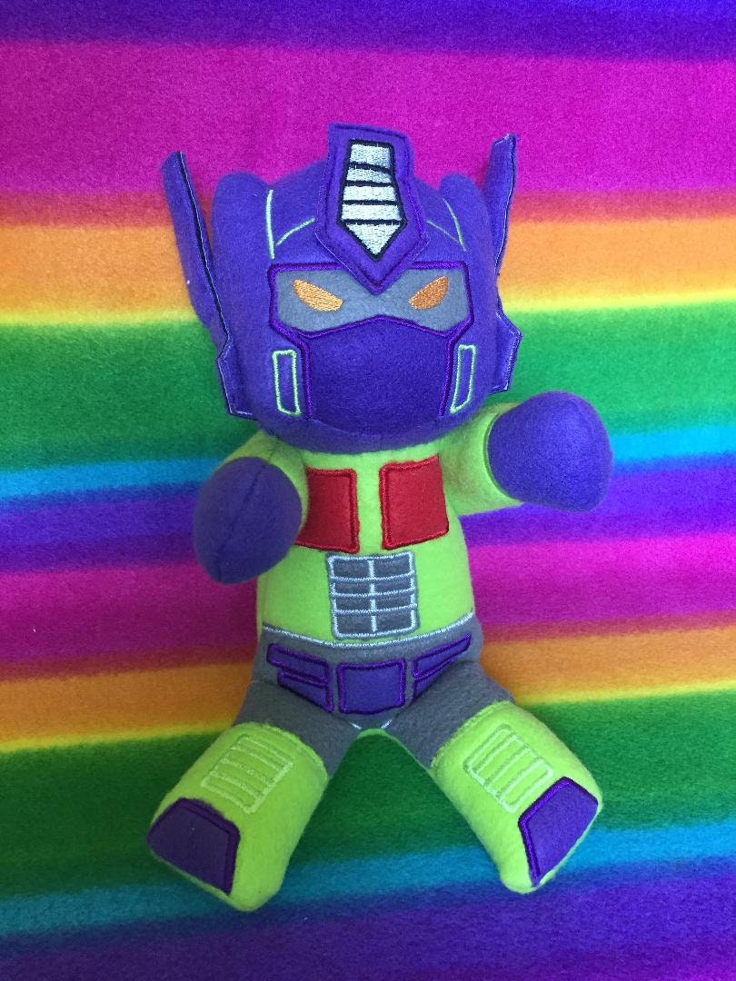 BittyBot Optimus Prime Nemesis Prime Toxitron TF Plush Plushie Soft Toy Stuffed Animal Doll