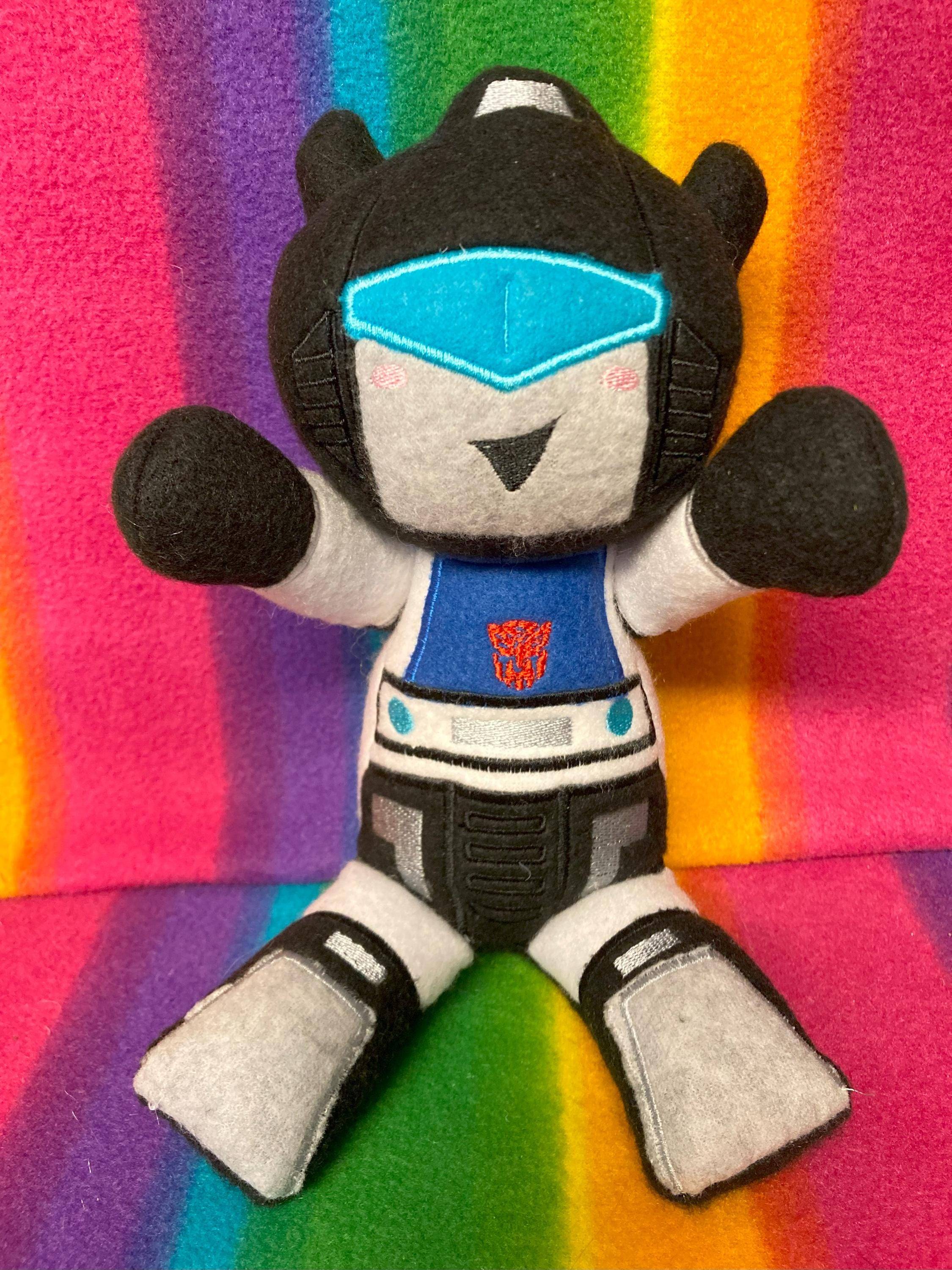 TF G1 Plush Plushie BittyBot Jazz Soft Toy Stuffed Animal Doll