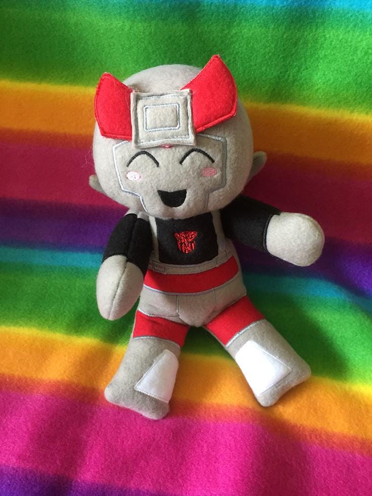 Prowl Bluestreak Smokescreen TF G1 Lost Light MTMTE Plush Plushie BittyBot Toy from Mythfits