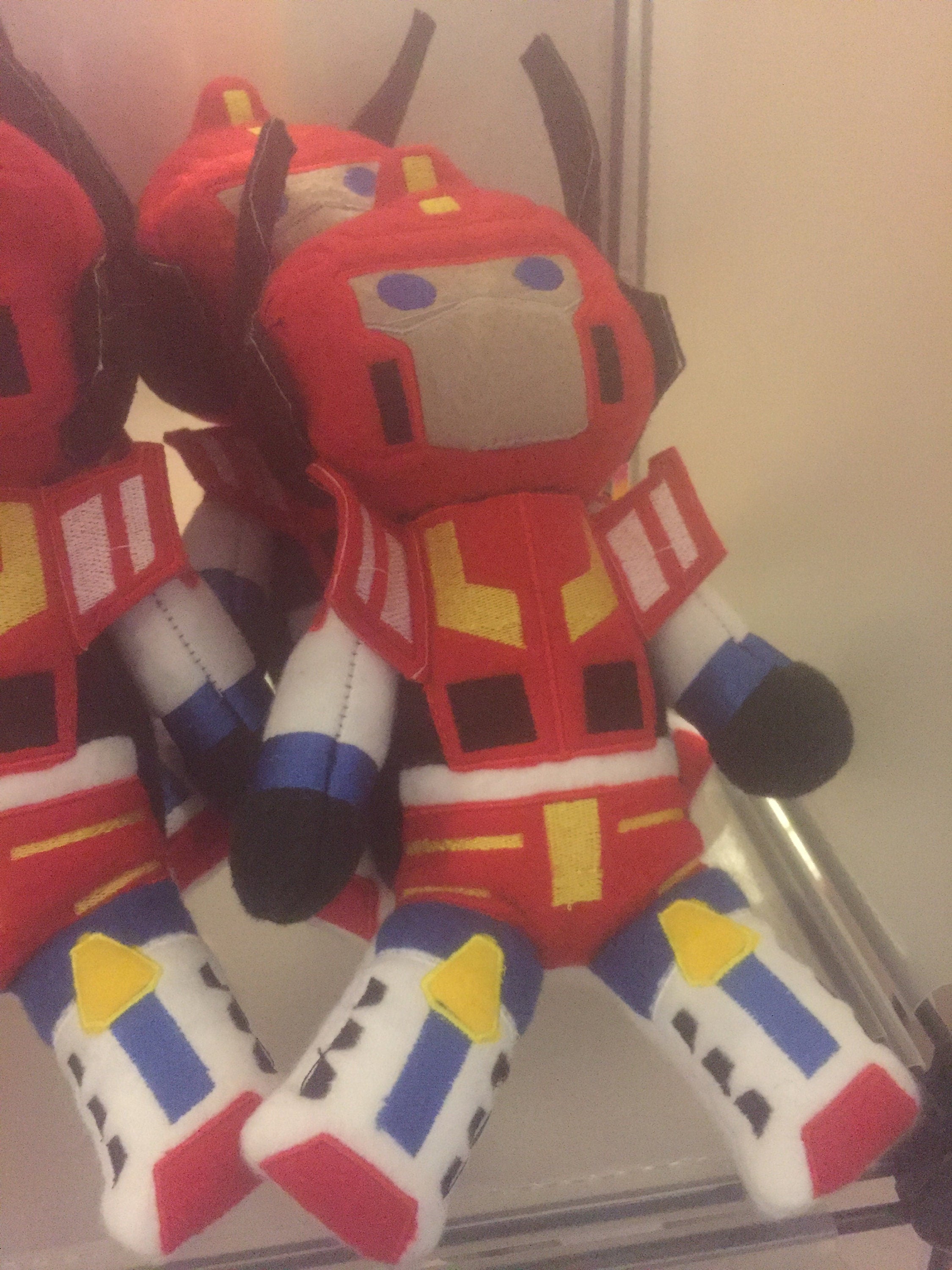 TF Victory Deathsaurus and Star Saber Plush – BittyBot Stuffed Doll (9"/15")