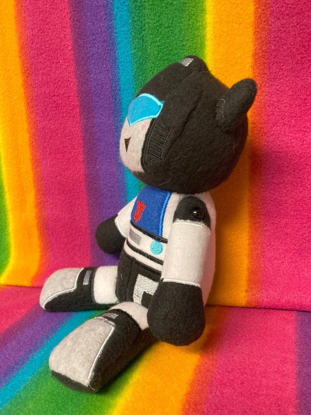 TF G1 Plush Plushie BittyBot Jazz Soft Toy Stuffed Animal Doll