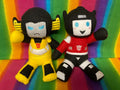 TF G1 Lambo Twins Plush Plushie BittyBot Sideswipe Sunstreaker Doll Toy Figure from Mythfit Creations