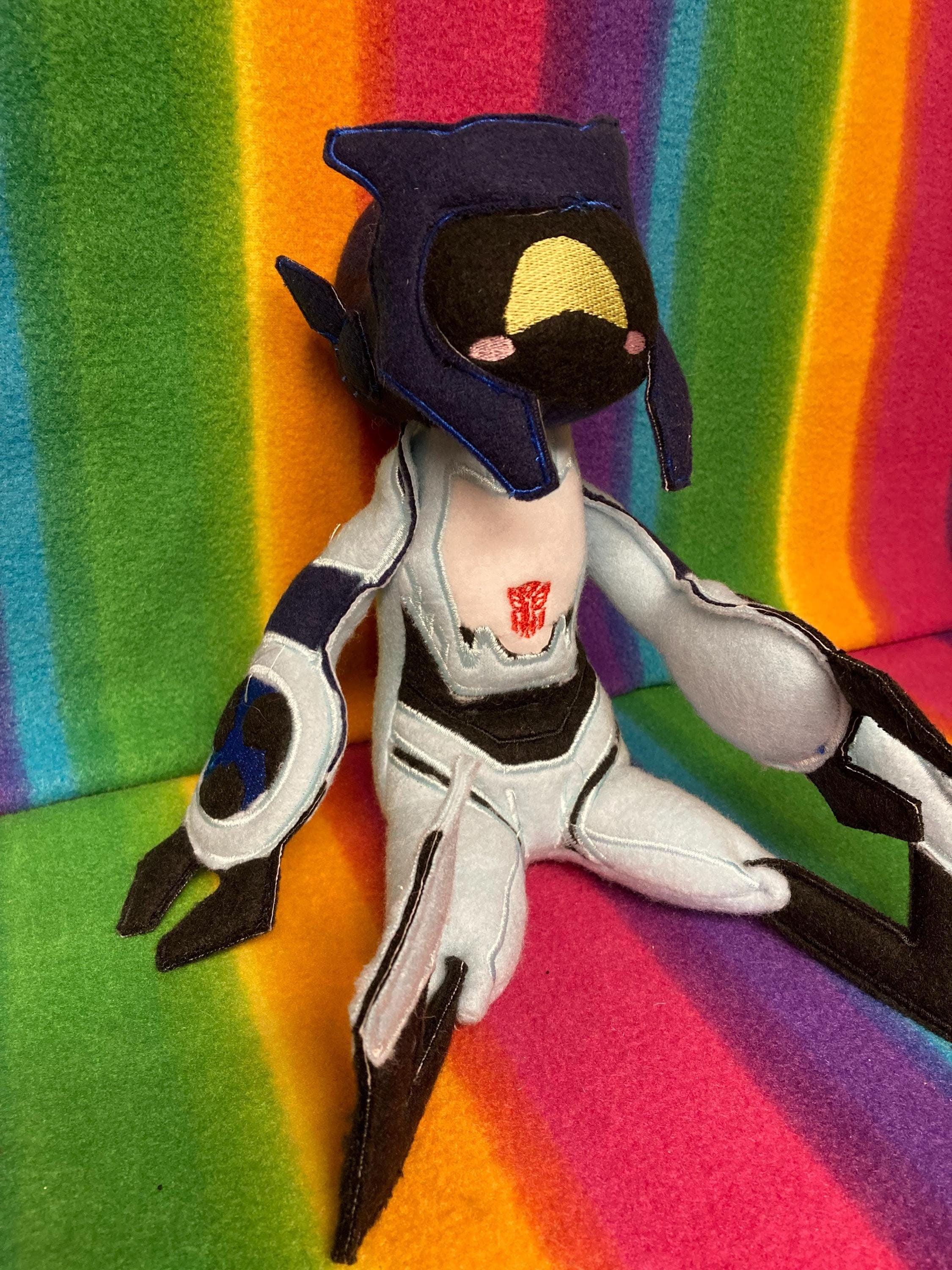 BittyBot Whirl MTMTE Berzerker Button Empurata Victim Lost Light TF Plush Plushie Soft Toy Stuffed Animal Hand-made Doll by Mythfit Creation