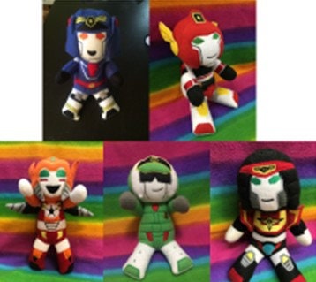 Brave Police J-Decker Deckard/Deckerd Gunmax Duke Drillboy Robot Plush Plushies Stuffed Animal Toy